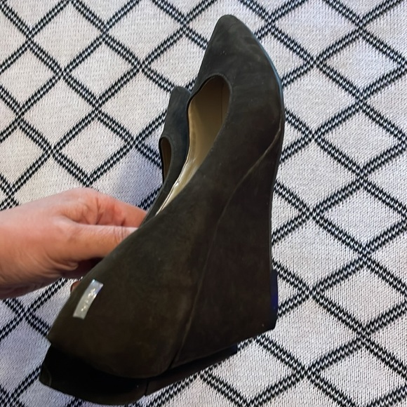 Calvin Klein Suede Fabric Wedge Pump - Picture 12 of 16